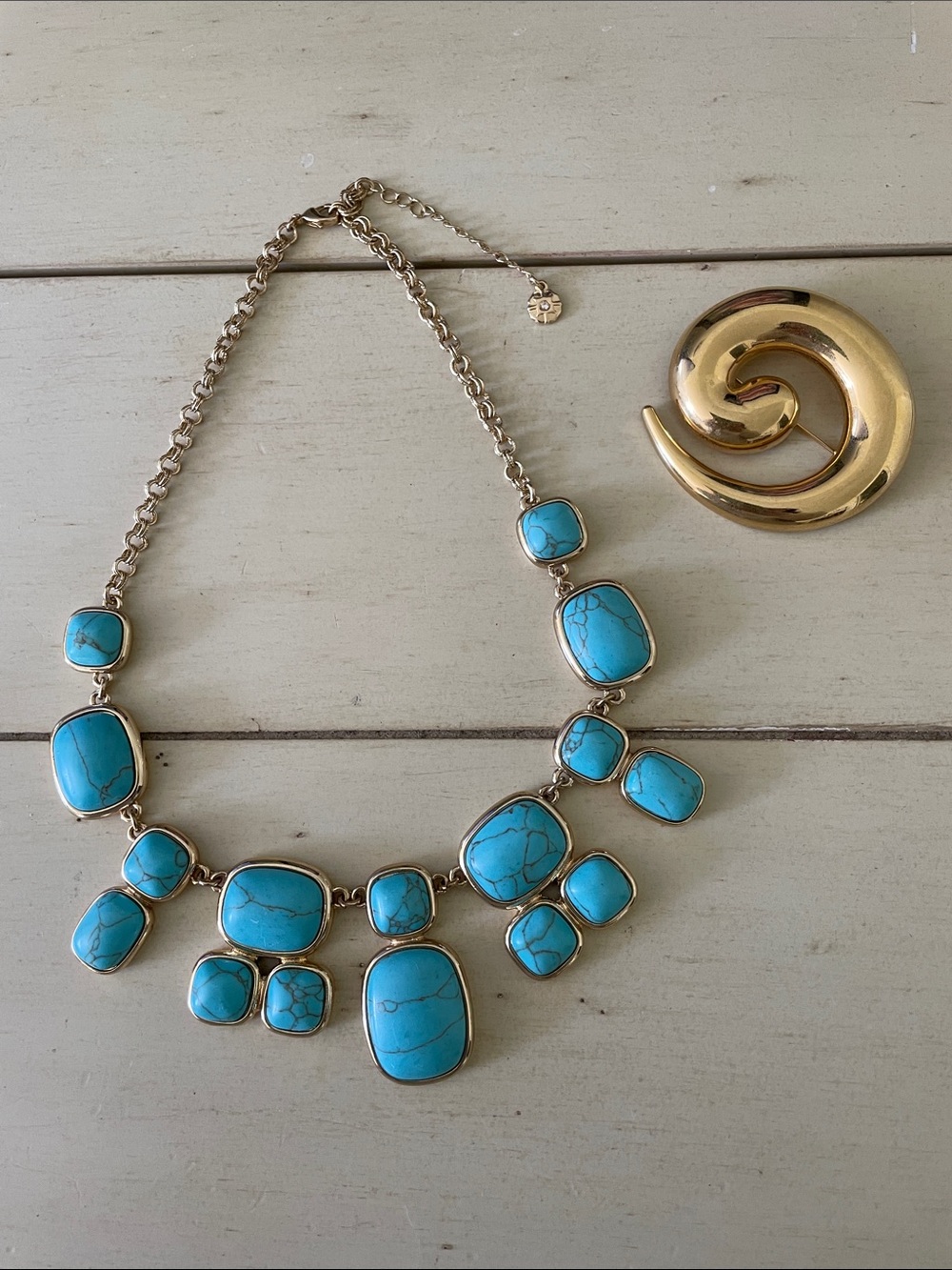 Monet Necklace & Brooch